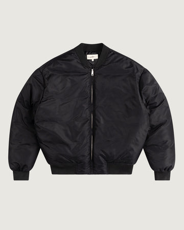 Consell Quilted Bomber Jacket Black Media 