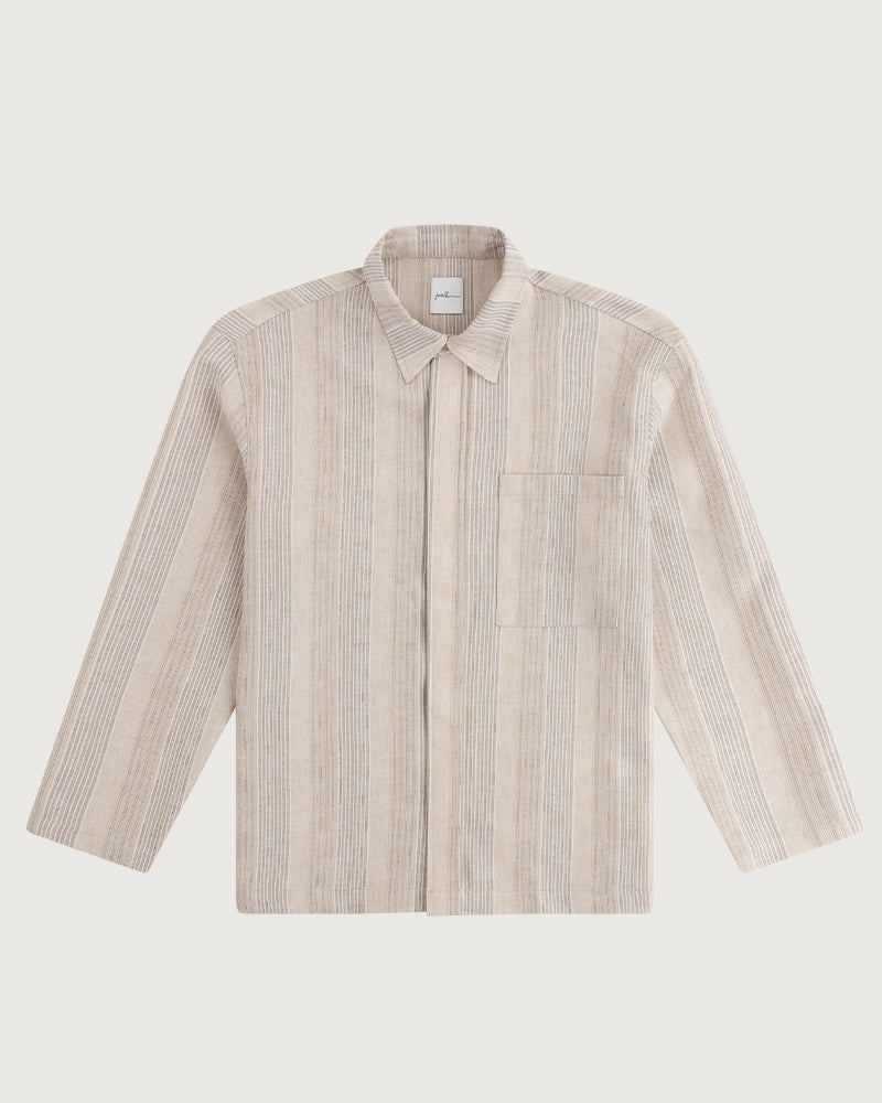 Carbo Overshirt Brown Stripe