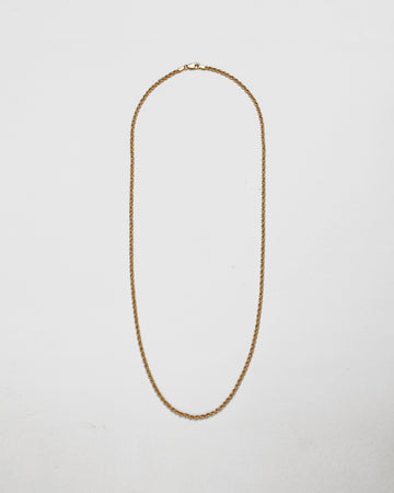 9kt Gold Teo Rope 22" Necklace